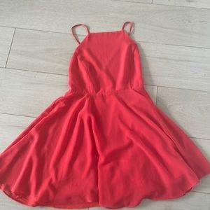 Silence+Noise (Urban Outfitters) red backless dress